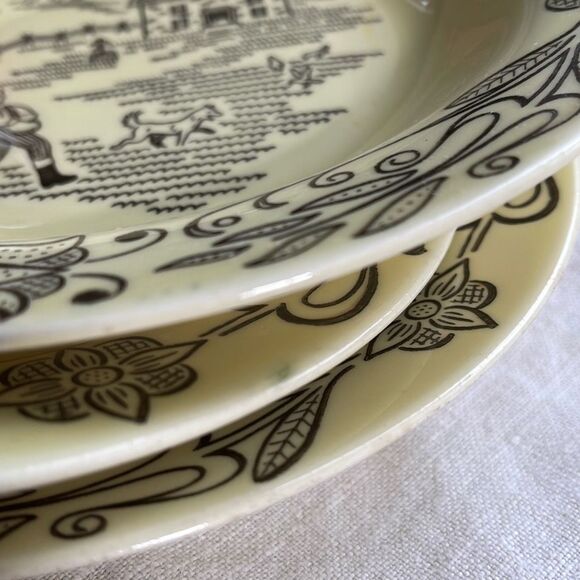 Bucks county Royal China soup salad bowls lot of 3 Mid century Sebring , Ohio. - Picture 8 of 9